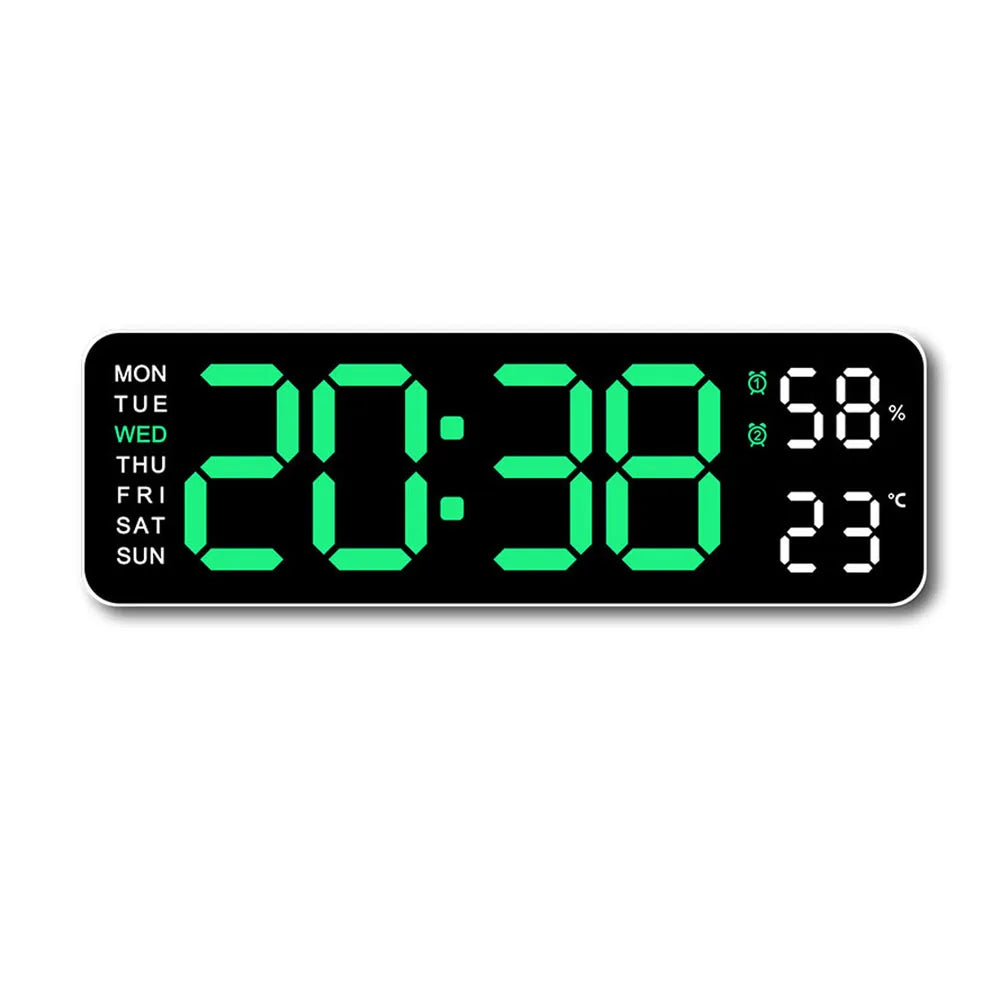 TimeGlow Clock - Slim Digitale Wecker met Temperatuur & Kalender