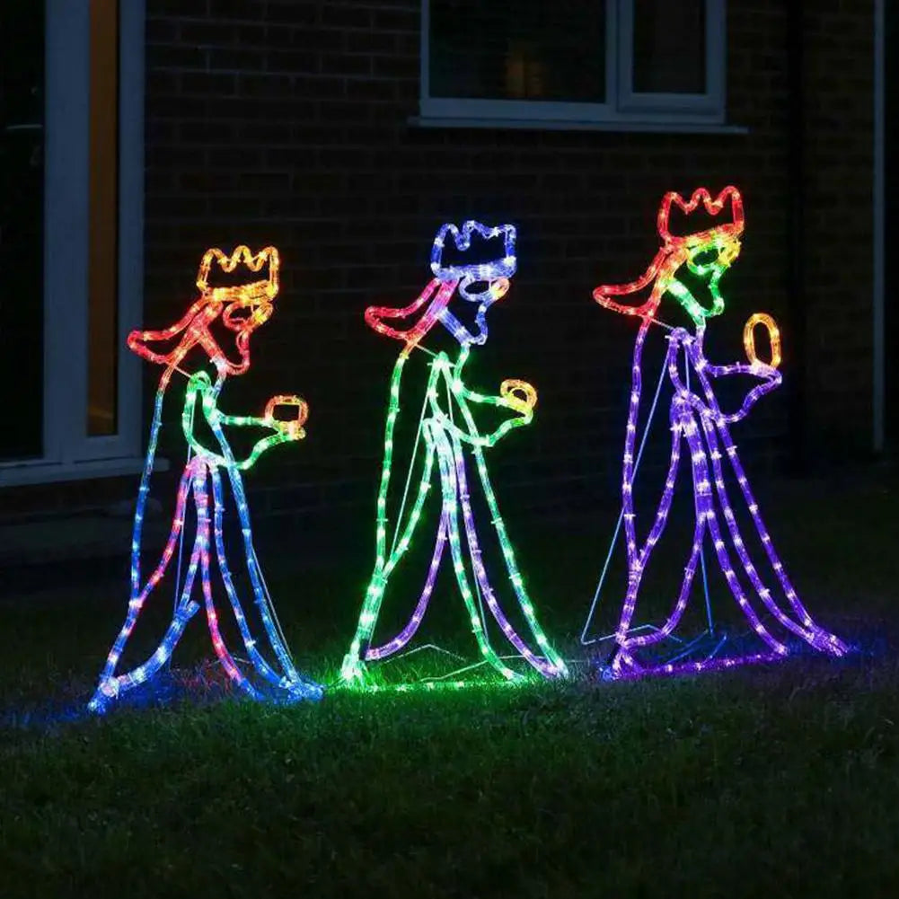 Enchanting Glow Kerstverlichting - Betoverende LED Drie Wijzen Decoratie