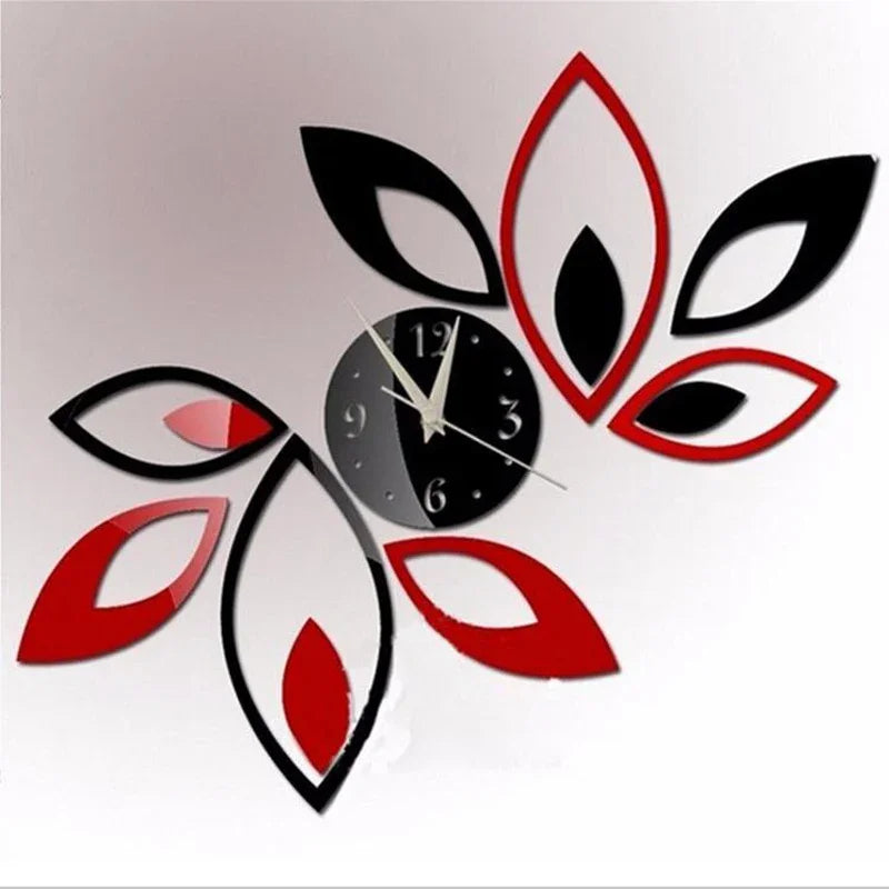 DecoTime Clock - Stijlvolle 3D Acryl Muurklok