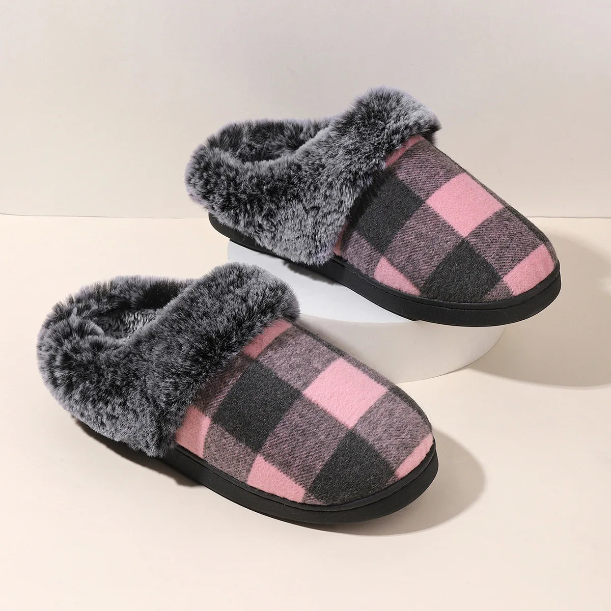 Velvet Vibes Slippers - Kindvriendelijke Winter Slippers van Wol en Katoen met Antislip