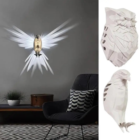 OwlLight - 3D Uil Wandlamp voor Slaapkamer