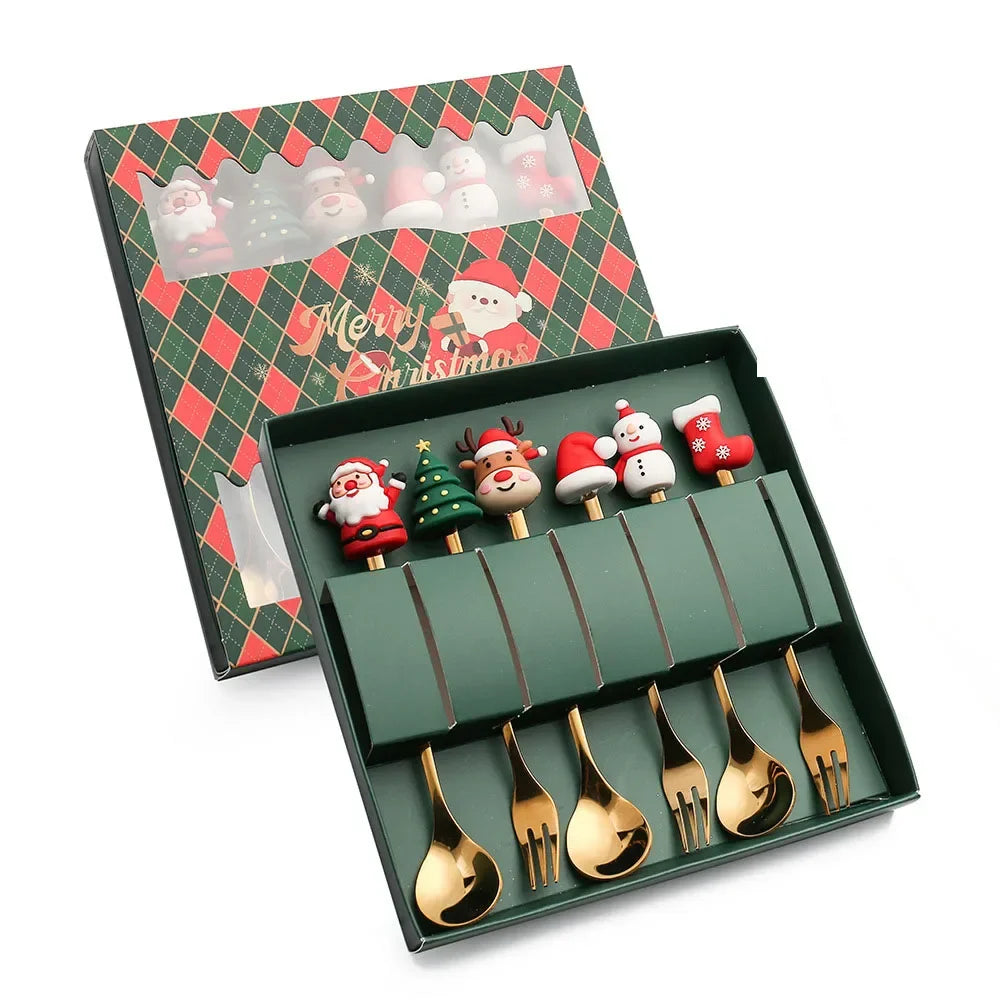 XmasSpoons – Stijlvolle Kerstlepelset voor Feestelijke Tafels
