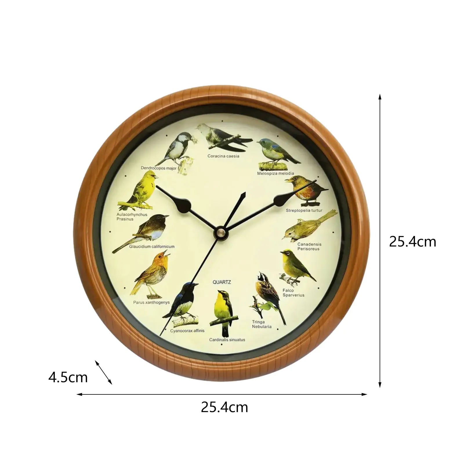 BirdSong Clock – 10 Inch Wandklok voor Stijlvol Interieur