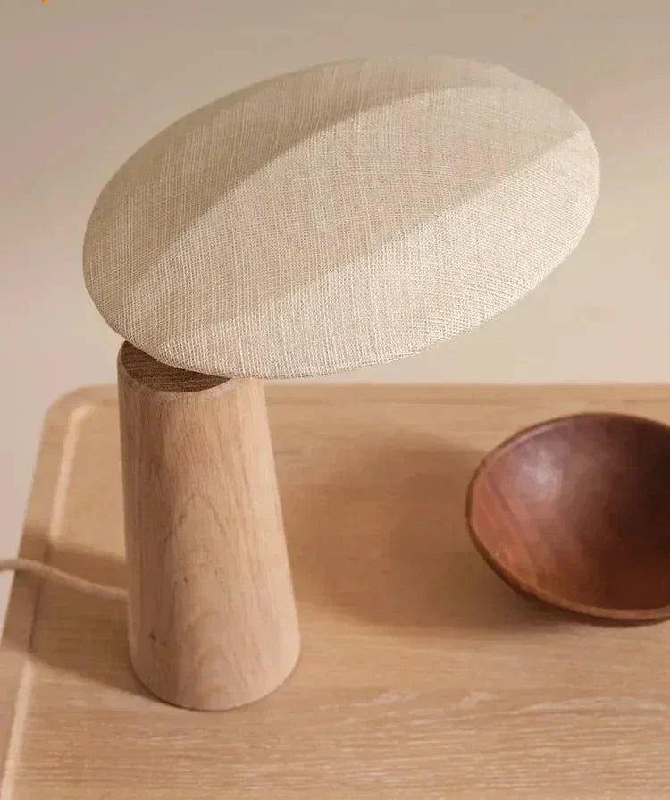 ZenGlow - Retro Houten Lamp voor Serene Verlichting