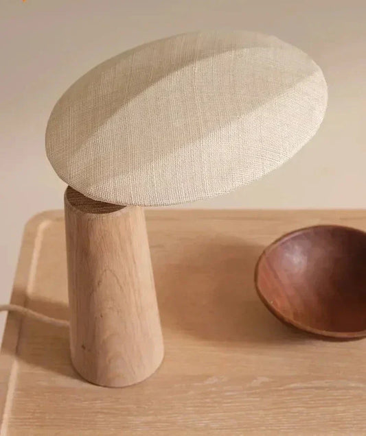 ZenGlow - Retro Houten Lamp voor Serene Verlichting