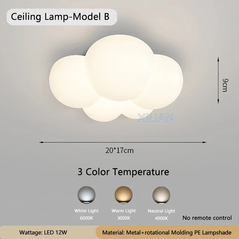 WhiteCloud Lamp – Stijlvolle LED Wandverlichting voor Kinderen