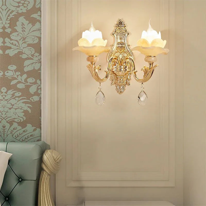 CrystalElegance - Stijlvolle Kristallen Wandlamp voor Huisdecoratie