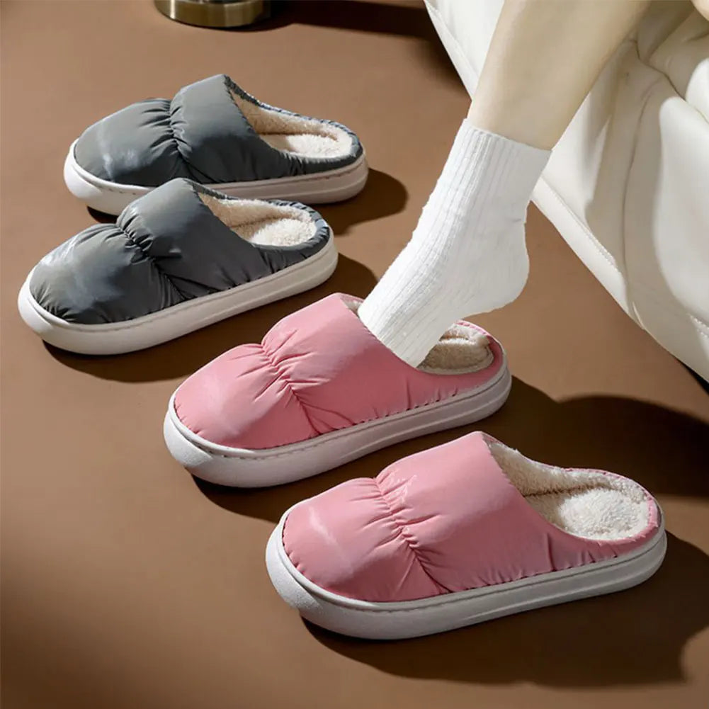 CloudCuddle Comfort Pantoffels - Ultieme Verwarmde Pluche Pantoffels voor Wintercomfort