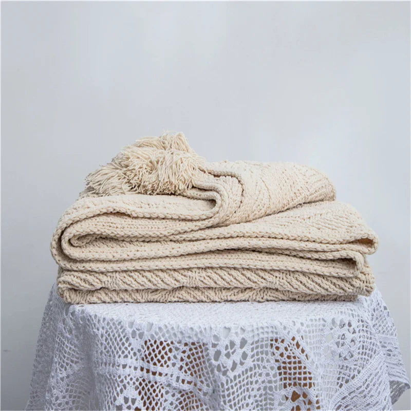HeartCozy Blanket – Luxe Chenille Deken met Hartfranjes