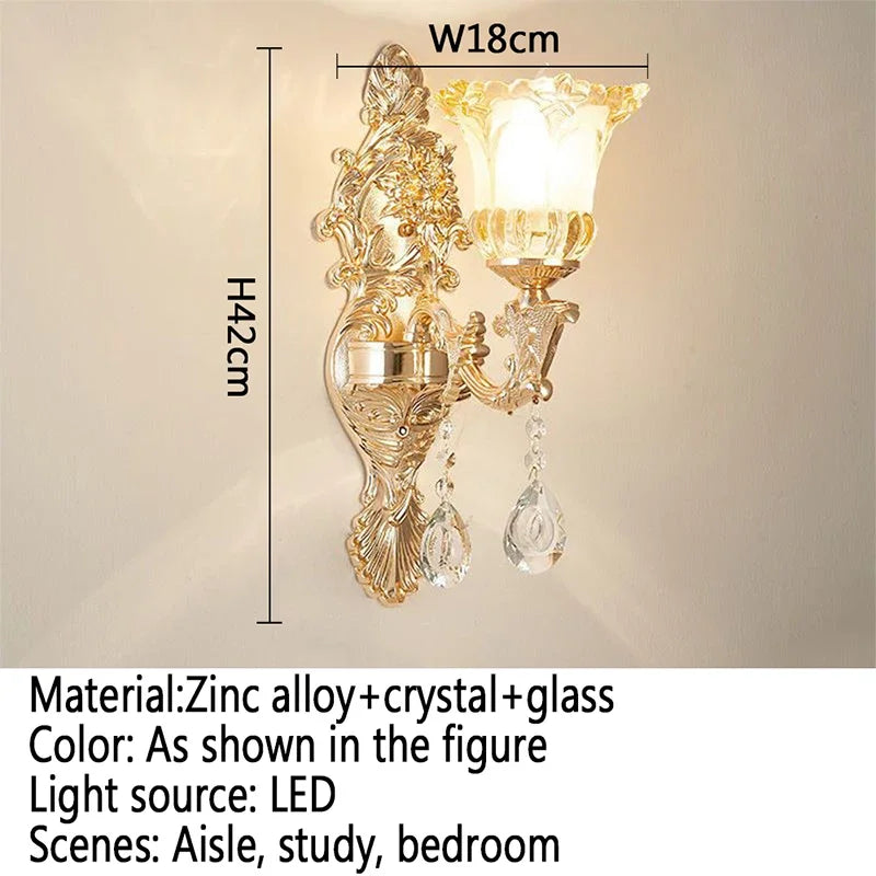 CrystalElegance - Stijlvolle Kristallen Wandlamp voor Huisdecoratie