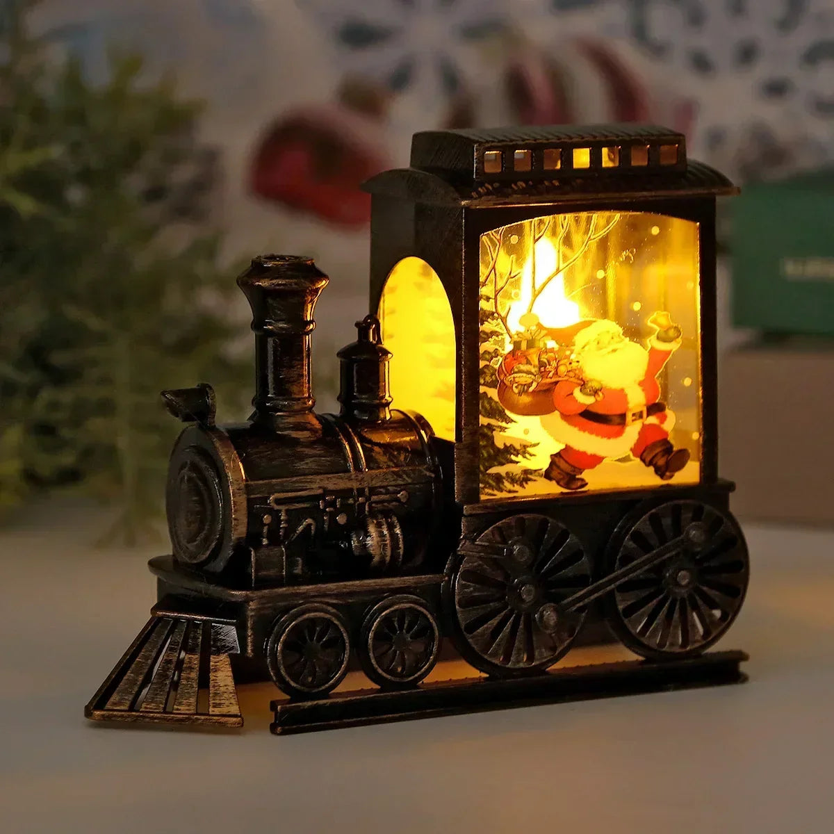 LanterneVintage Kerst Light - Retro LED Nachtlamp voor Feestelijke Sfeer