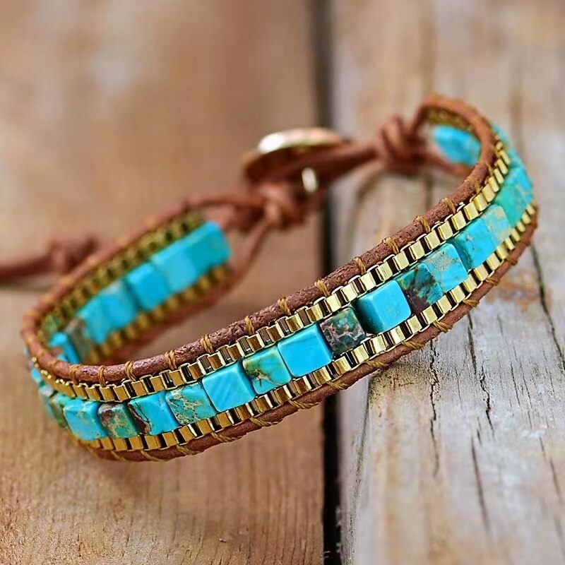 Cairos Bracelet - Luxe Turquoise Keizersteen Accessoire