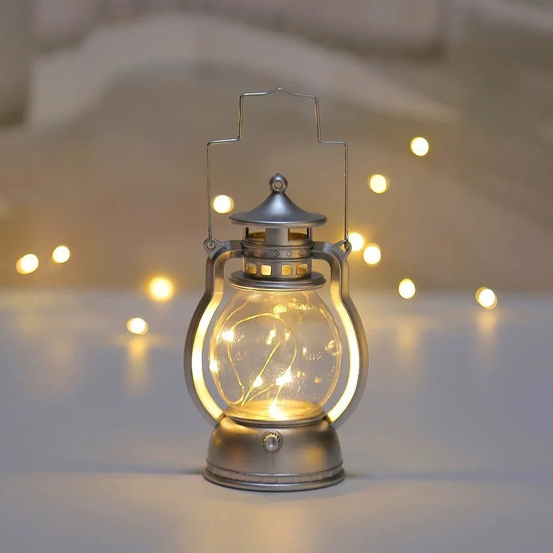 Nostalgic Glow Lantern - Vintage LED Lantaarn voor binnen en buiten