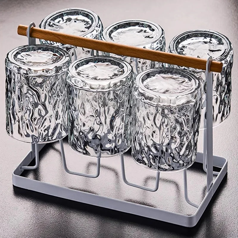 Glacio Glas Cuphouder - Glazen Feesthouder met Rendierdesign voor Luxe Whisky-ervaring