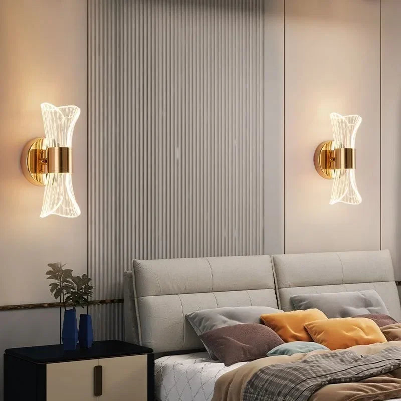 GlowCurve – Elegante LED Wandlamp voor Slaap- en Woonkamer