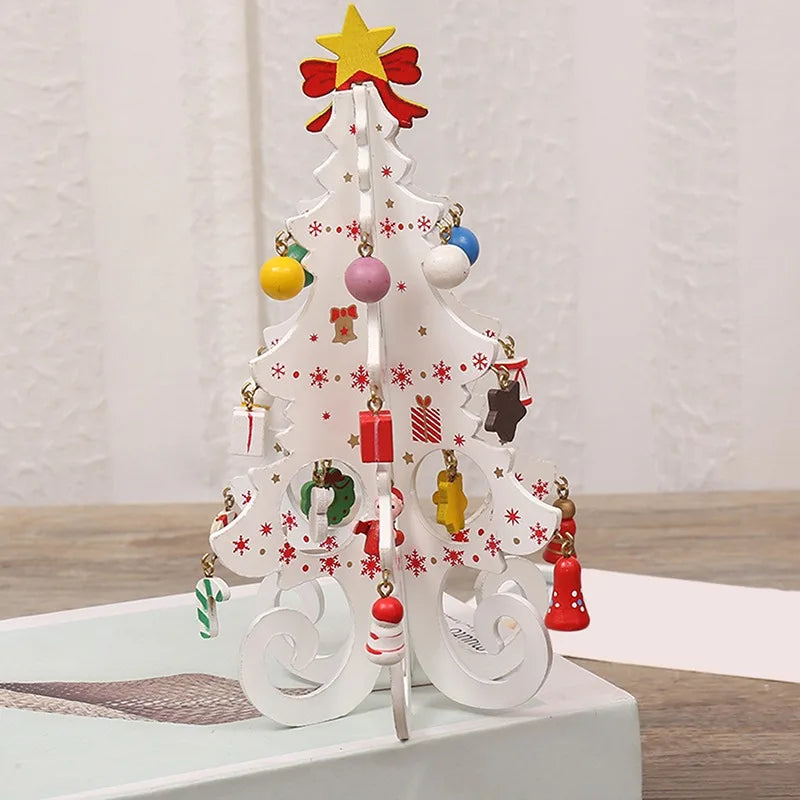 CharmTree Kerstboom - Handgemaakte 3D Kerstdecoratie van Hout