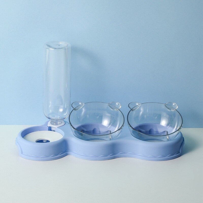 KarlFeast - Stijlvolle 3-in-1 Kattenvoerbak voor Huisdieren