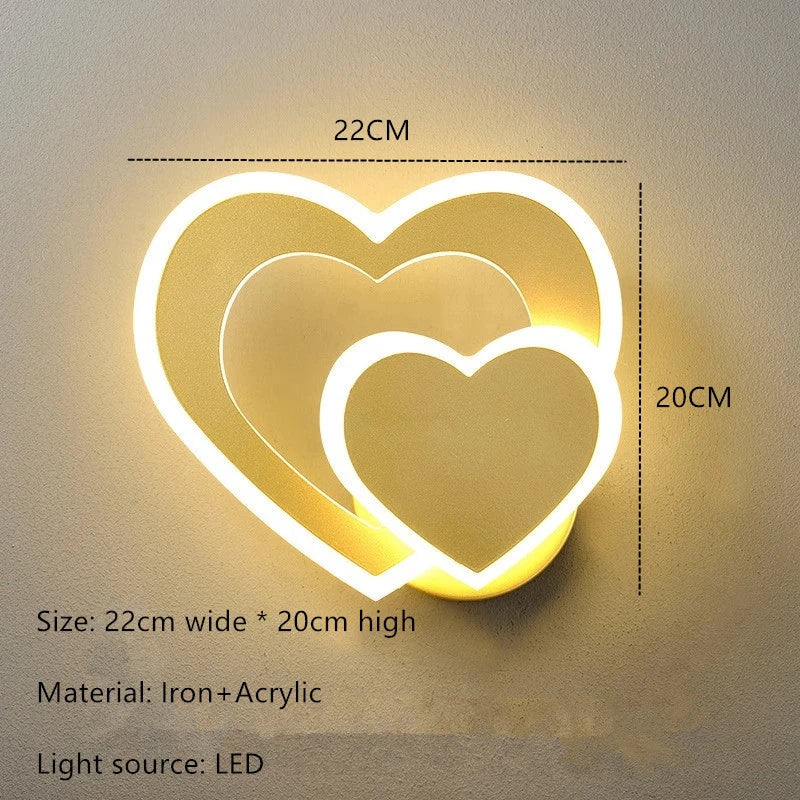 HeartGlow Wall Lamp - Moderne LED Verlichting