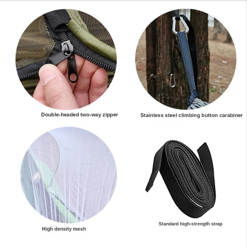 HangMatPro – Hangmat met Muskietennet en Anti-Rollover