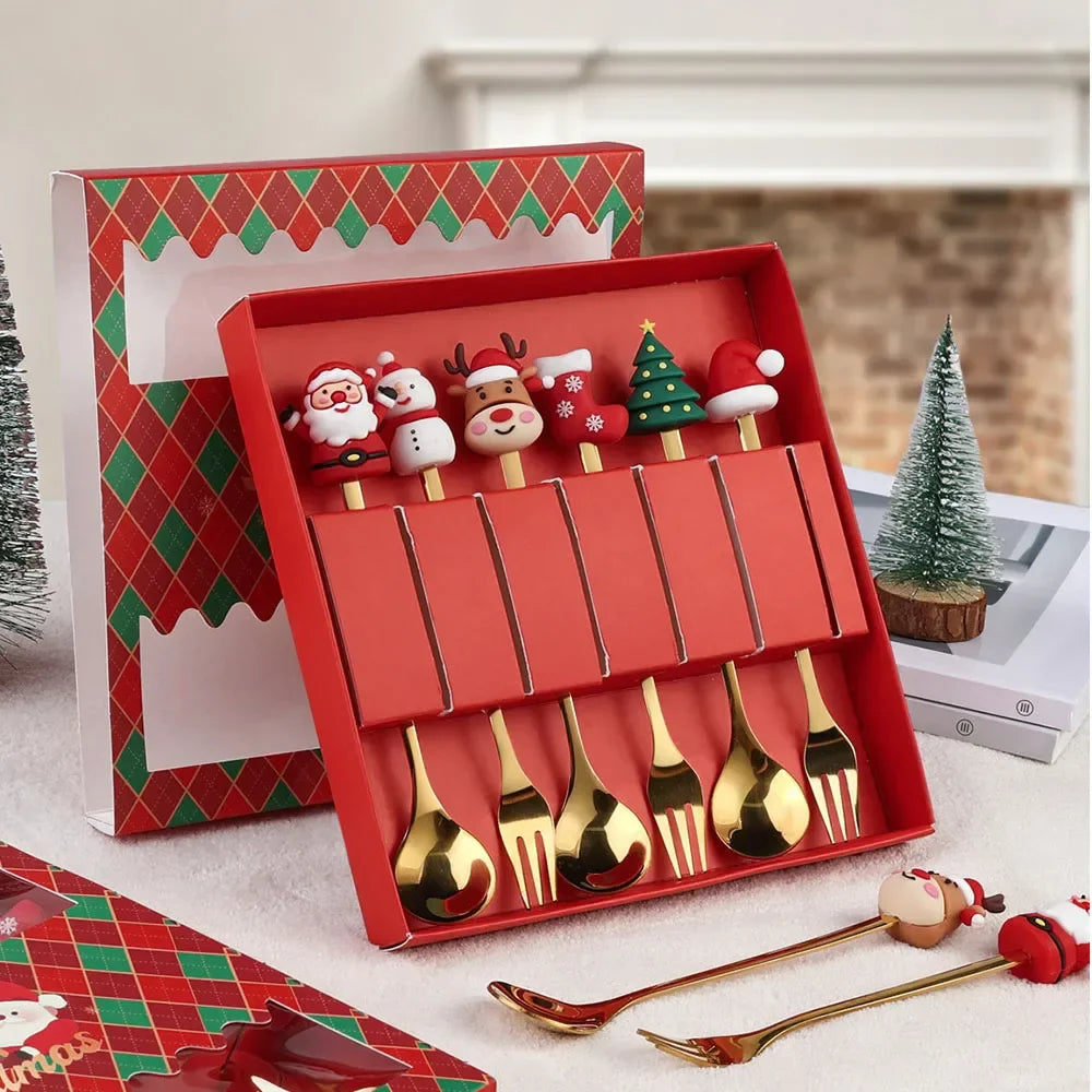 XmasSpoons – Stijlvolle Kerstlepelset voor Feestelijke Tafels
