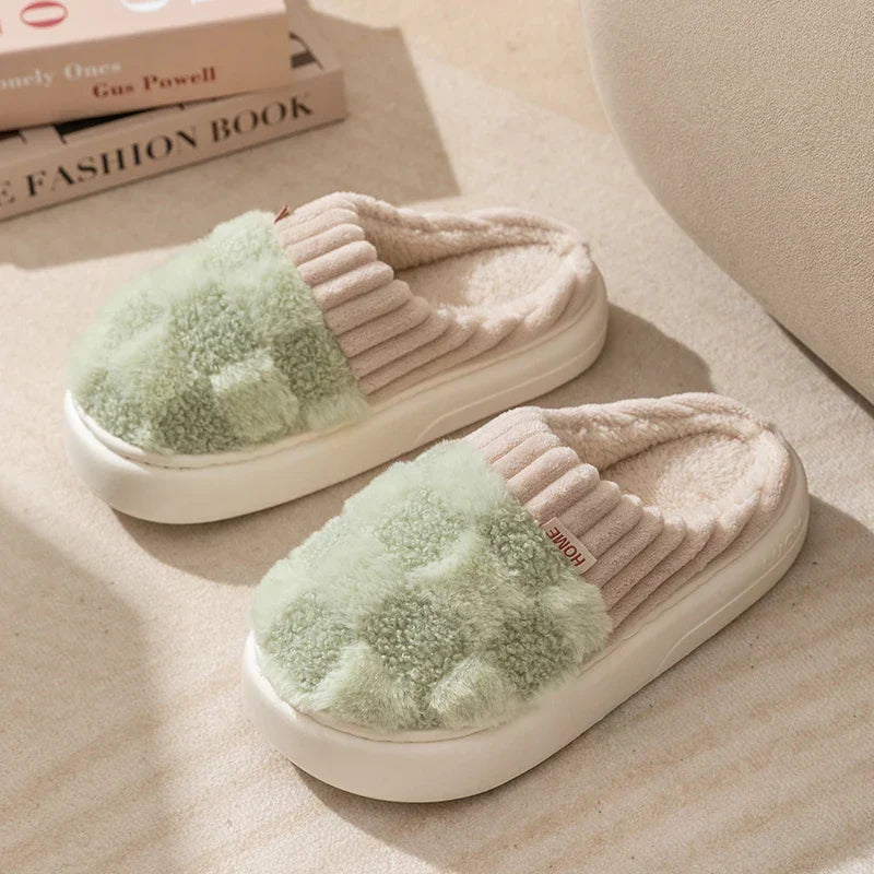 Dreamy Feet Pantoffels - Trendy Geruite Katoenen Pantoffels voor Optimaal Comfort