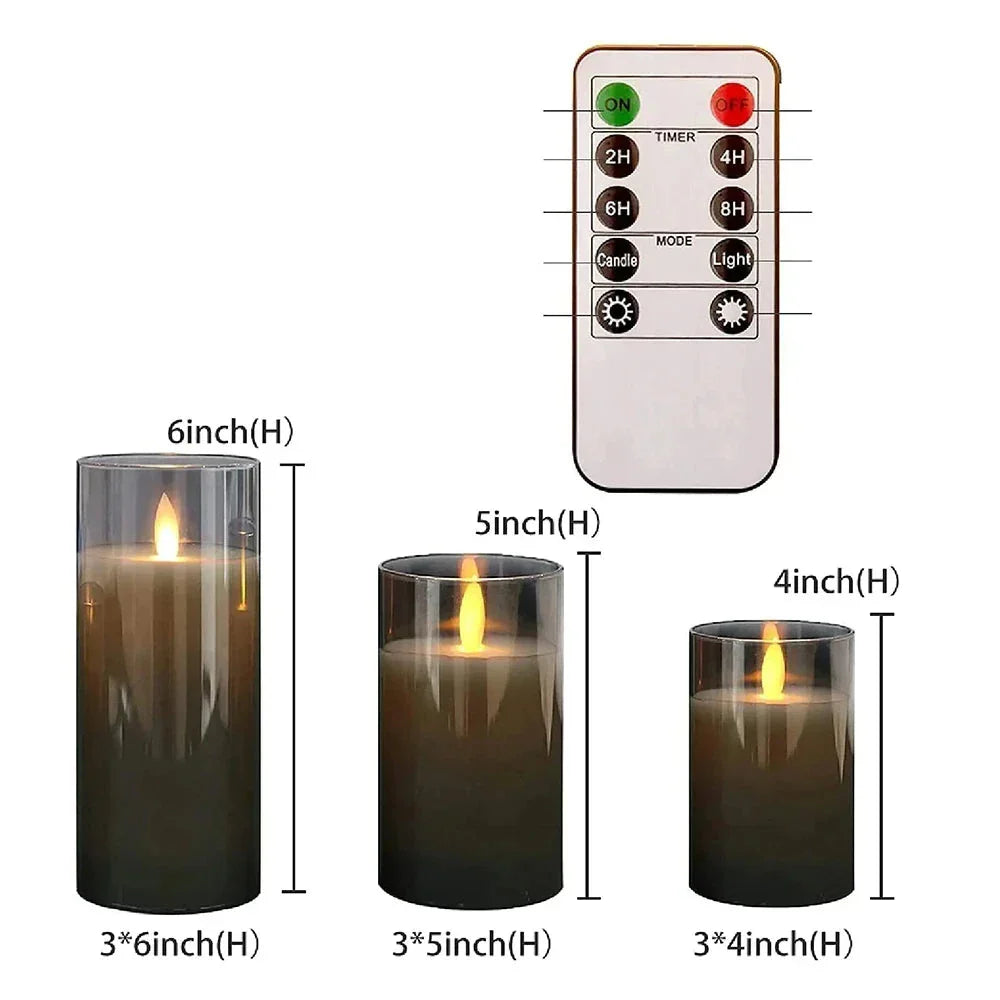 Oplaadbare CandleGlow – Elegante LED Kaarsenset met Afstandsbediening
