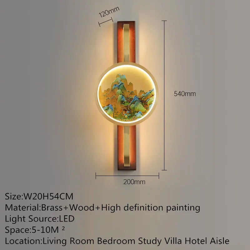 BrassGlow Wall Lamp - Elegante Messing Wandverlichting