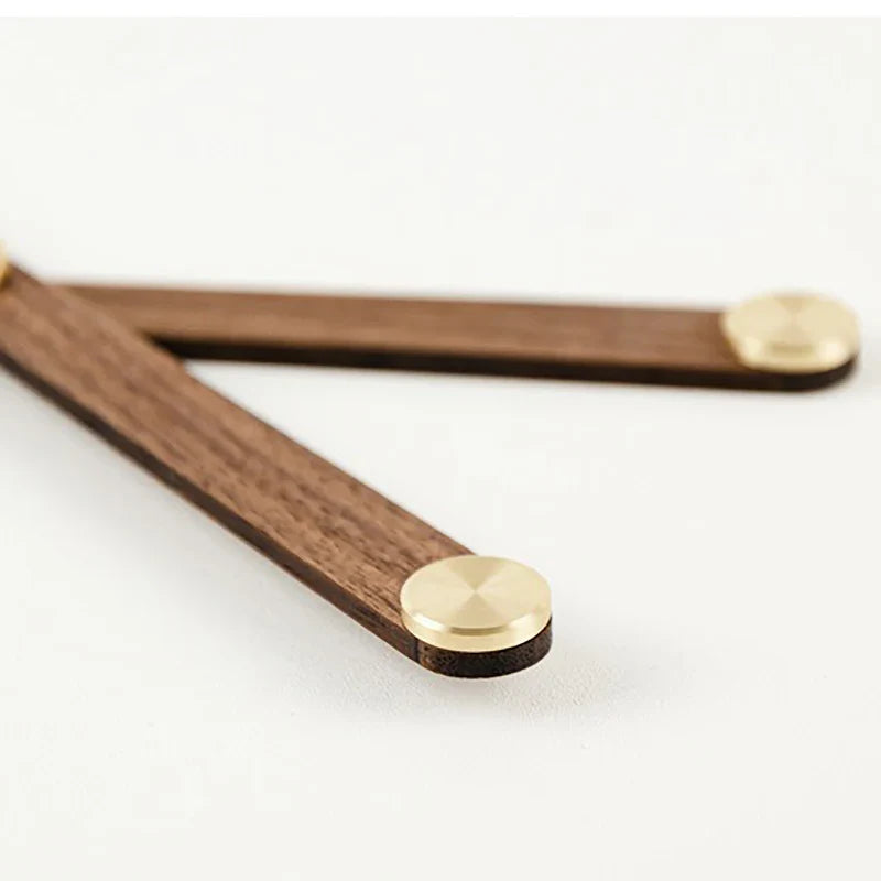 WoodSphere Clock - Grote DIY Wandklok met Walnoothout