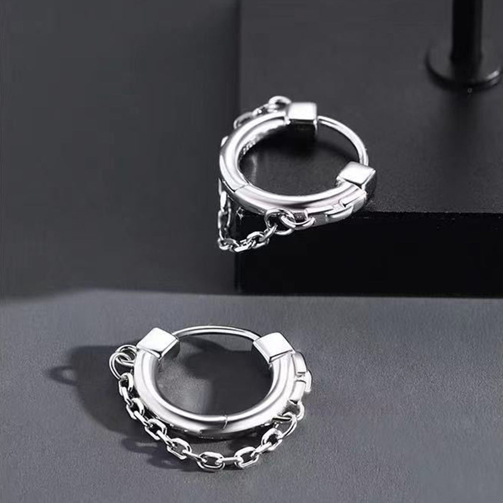 ChainHoops Oorbellen - Trendy Elegante Hoop Earrings