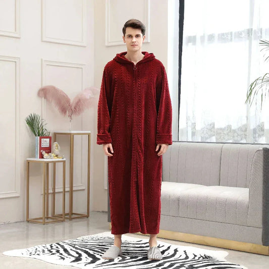 OversizeWarm Badjas - Luxe Oversized Flanellen Draagcomfort