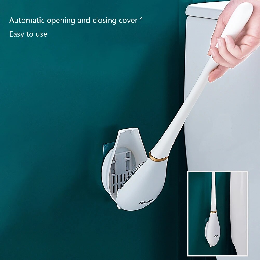 SumiClean - Strakke Siliconen Toiletborstel voor Jouw Badkamer