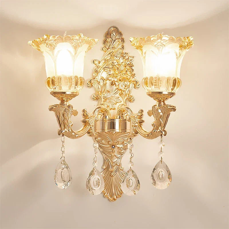 CrystalElegance - Stijlvolle Kristallen Wandlamp voor Huisdecoratie