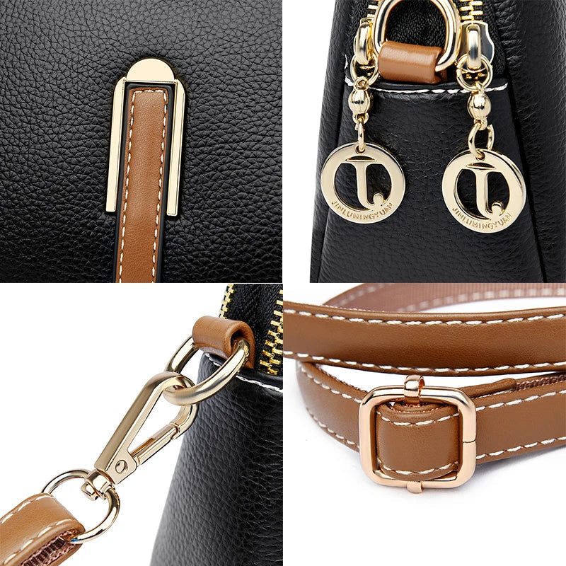 EleganceBag - Luxe Handtas met Praktische Functionaliteit