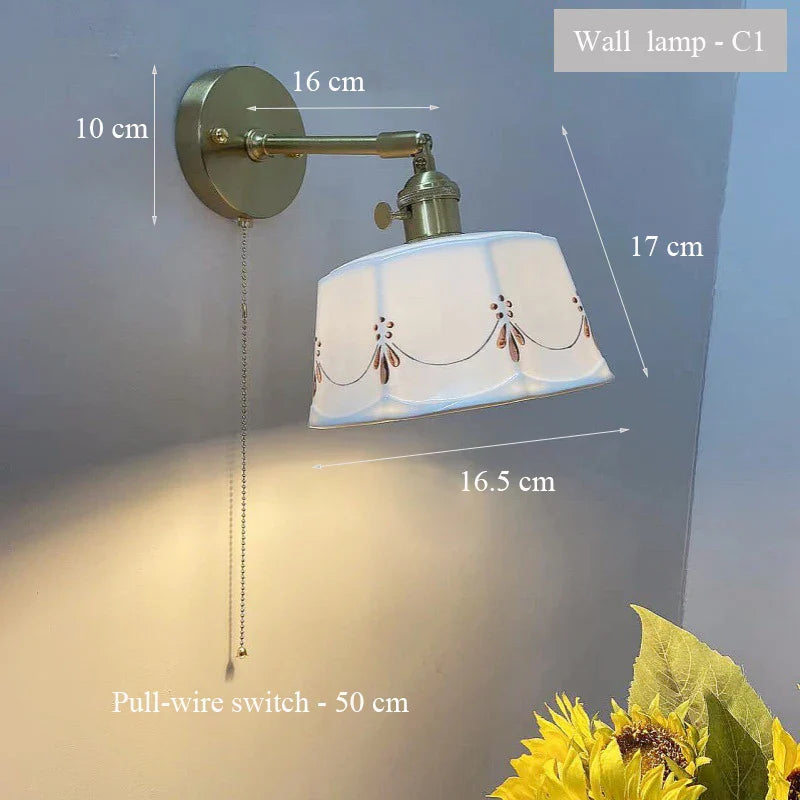 ZenGlow Light - Retro Japanse Wandlamp met Schakelaar