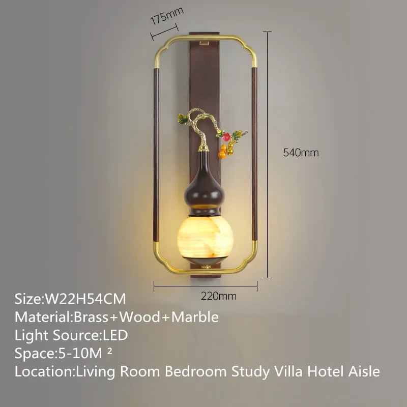 BrassGlow Wall Lamp - Elegante Messing Wandverlichting