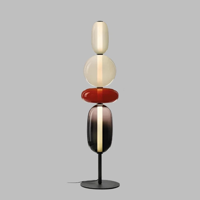 ChromaLuxe - Designer Vloerlamp met Kleuraccenten voor een Sprankelende Sfeer