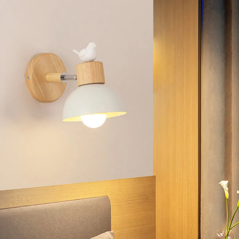 NordicWood - Trendy Houten LED Wandverlichting