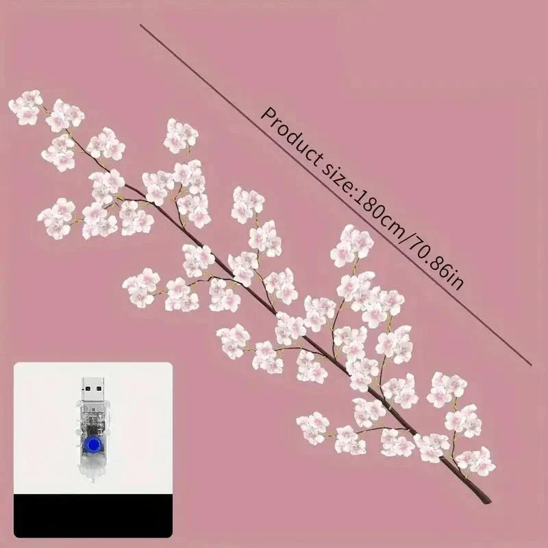 PetalGlow - Betoverende Sakura LED Lichtslinger