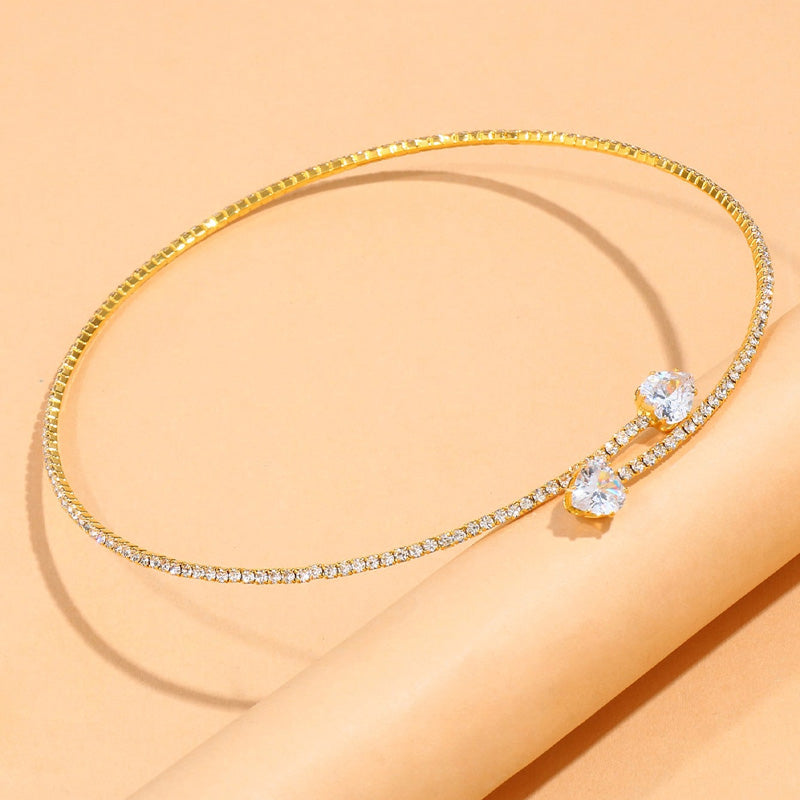 Stralende Choker Ketting met Prachtige Steentjes | Uniek Accessoire!