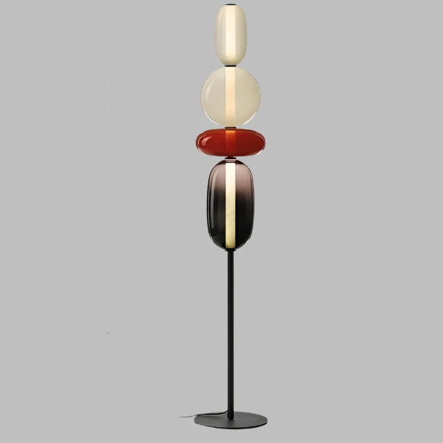 ChromaLuxe - Designer Vloerlamp met Kleuraccenten voor een Sprankelende Sfeer