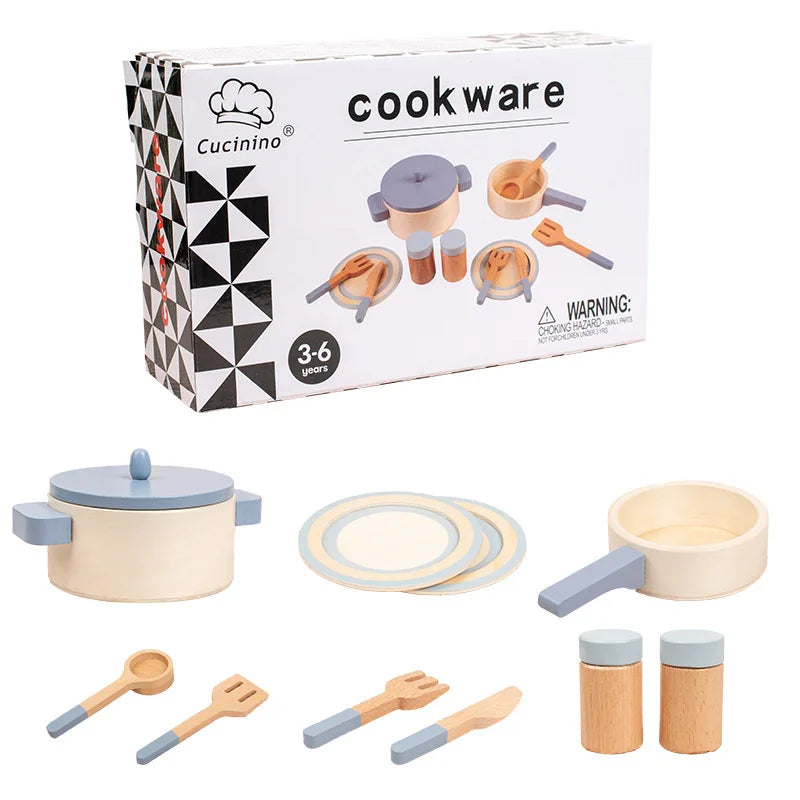 MiniCook Set – Houten Keukenaccessoires voor Kinderen