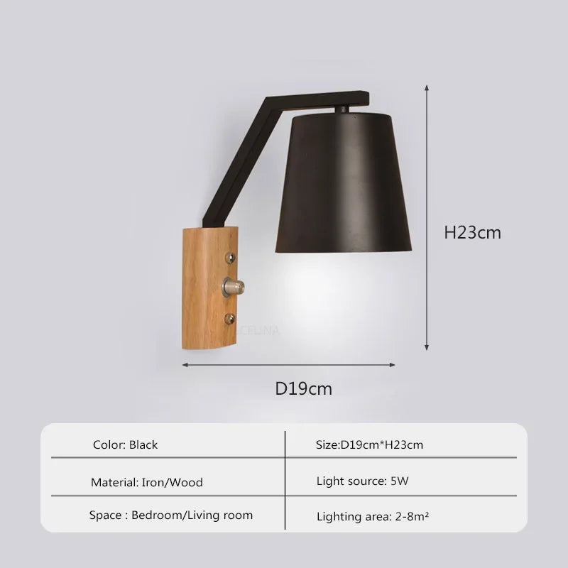 WoodGlow Light – LED Wandlamp voor Slaapkamer