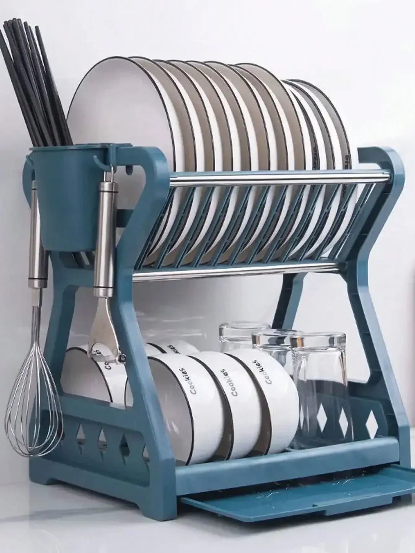 RackMaster - Elegante Opvouwbare Afdruiprek voor de Keuken