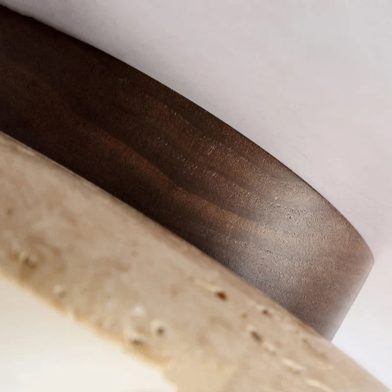 ÉclatPierre - Elegante Travertijn Inbouwlamp LED