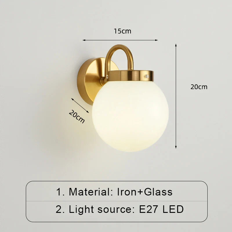 ModernWall - Scandinavische LED Wandlamp met Glas