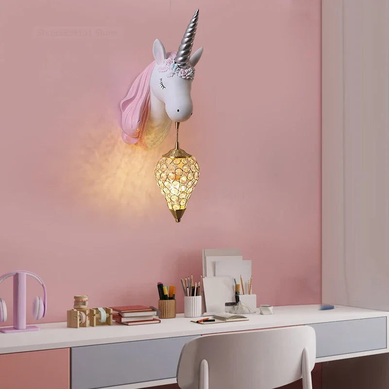 UnicornLicht – Speelse Wandlamp voor Kinderkamer