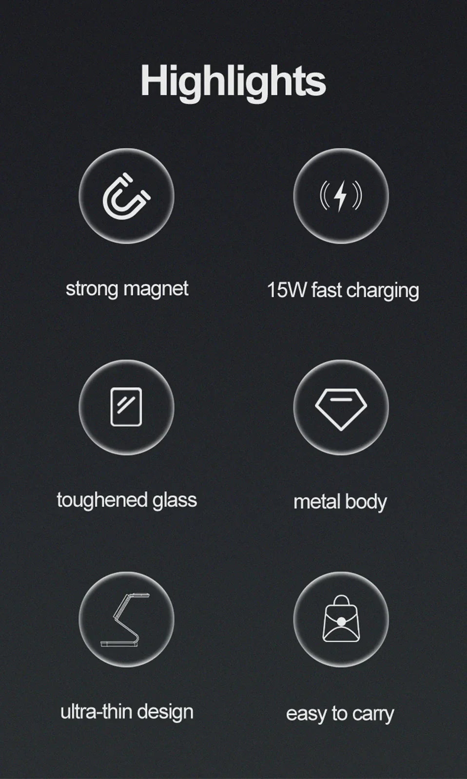 Chargy Pro - Stijlvolle Magnetische Draadloze 3-in-1 Oplader