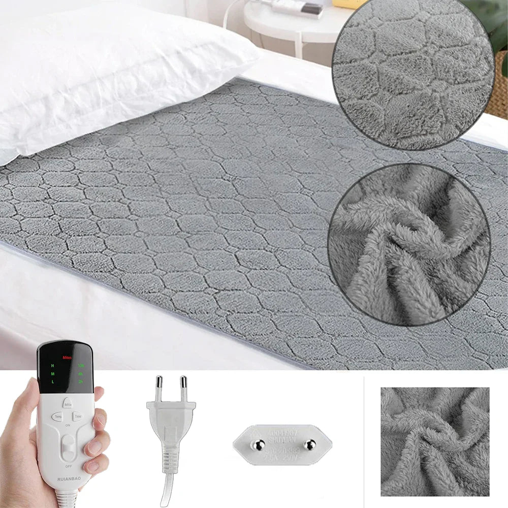 CozyLayer – Dubbelgelaagd Verwarmd Tapijt met Timer
