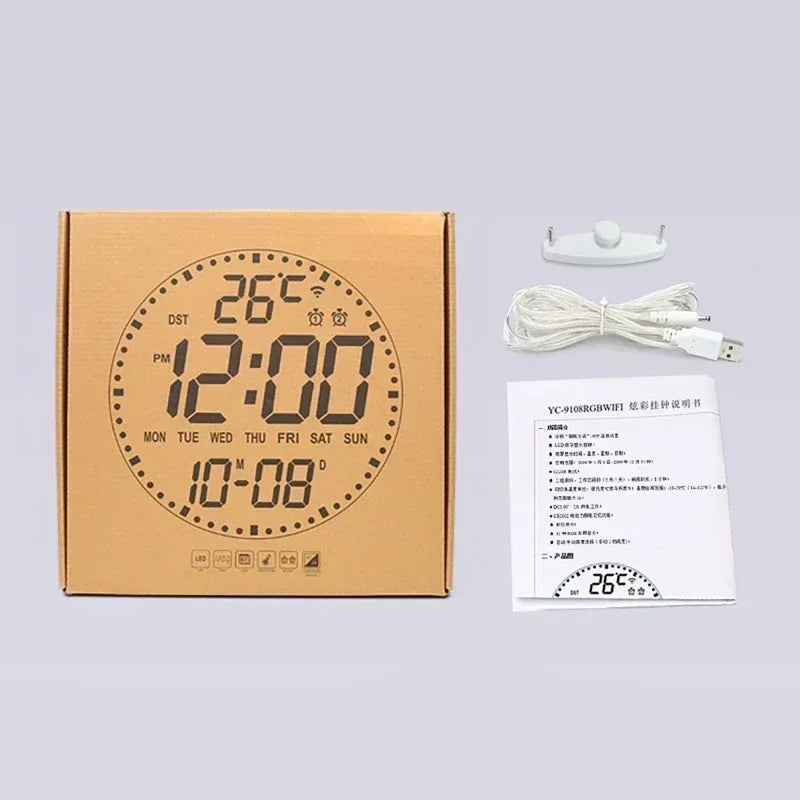 WiFiTime Clock - Slimme LED Wandklok met Kalender