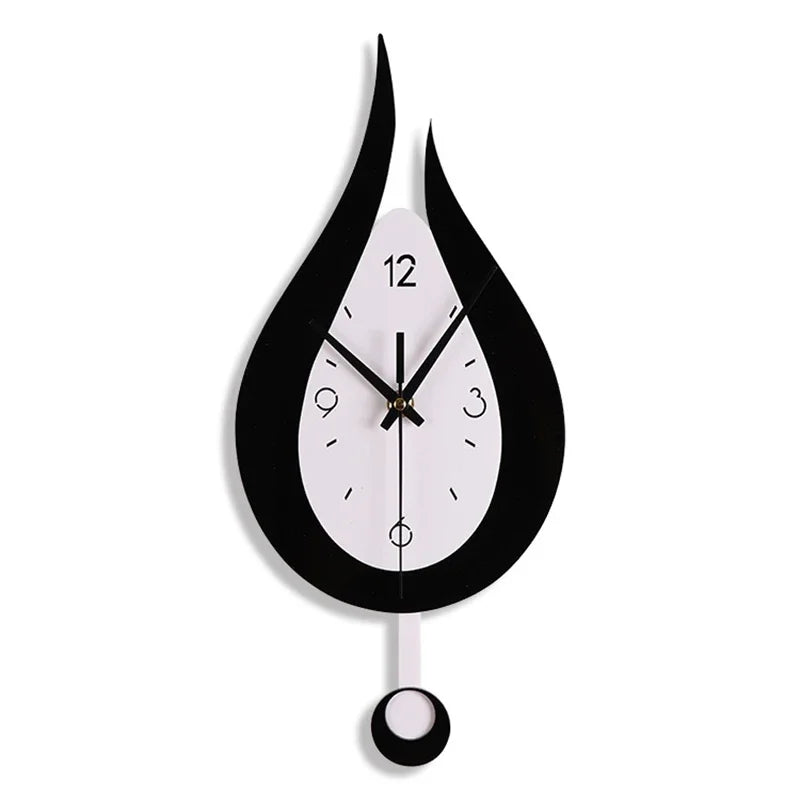 WaterDrop Clock - Minimalistische Pendule Wandklok